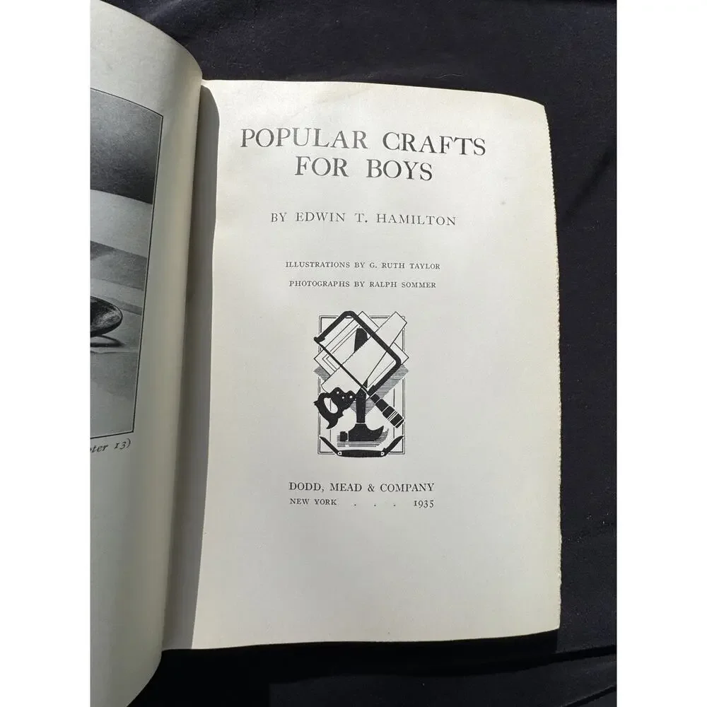 POPULAR CRAFTS FOR BOYS BY EDWIN T. HAMILTON 1935 Rare!